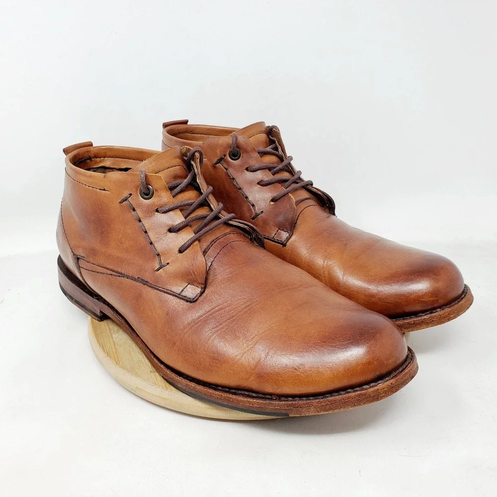 Sutro Boots Mens 10.5 D Lee Chukka Honey Brown Leather Lace Up Shoes